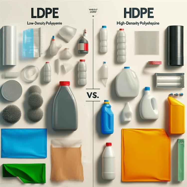 differences between Low-Density Polyethylene (LDPE) and High-Density Polyethylene (HDPE)